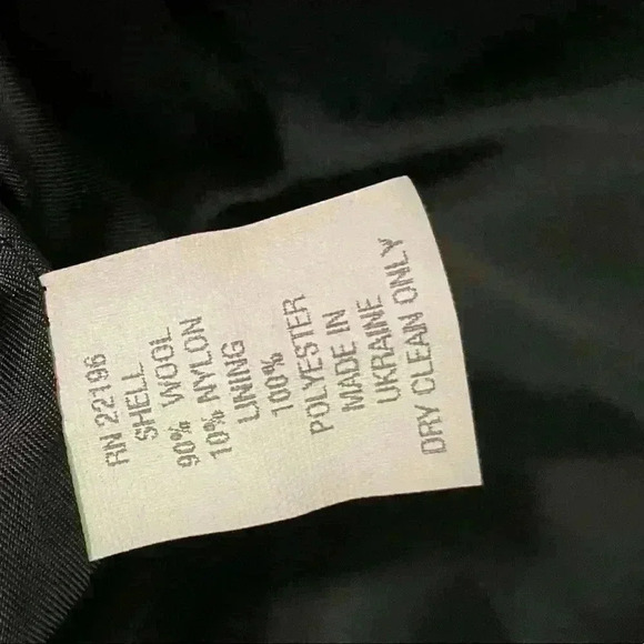 Jason Kole Black Wool Peacoat - Picture 7 of 9